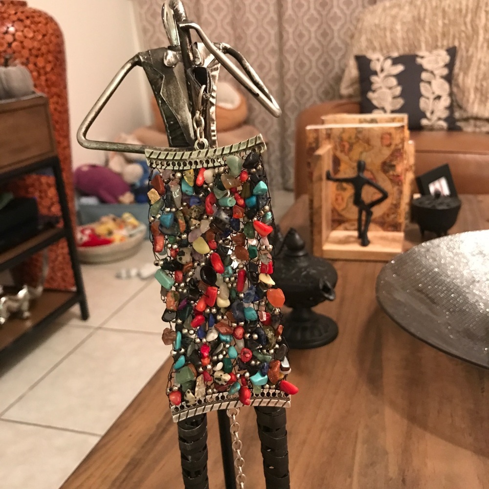 Vintage Moroccan multi stone bracelet